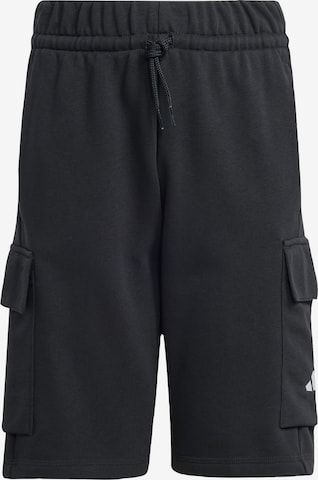 ADIDAS SPORTSWEAR - regular Pantalón deportivo 'Essentials' en negro: frente
