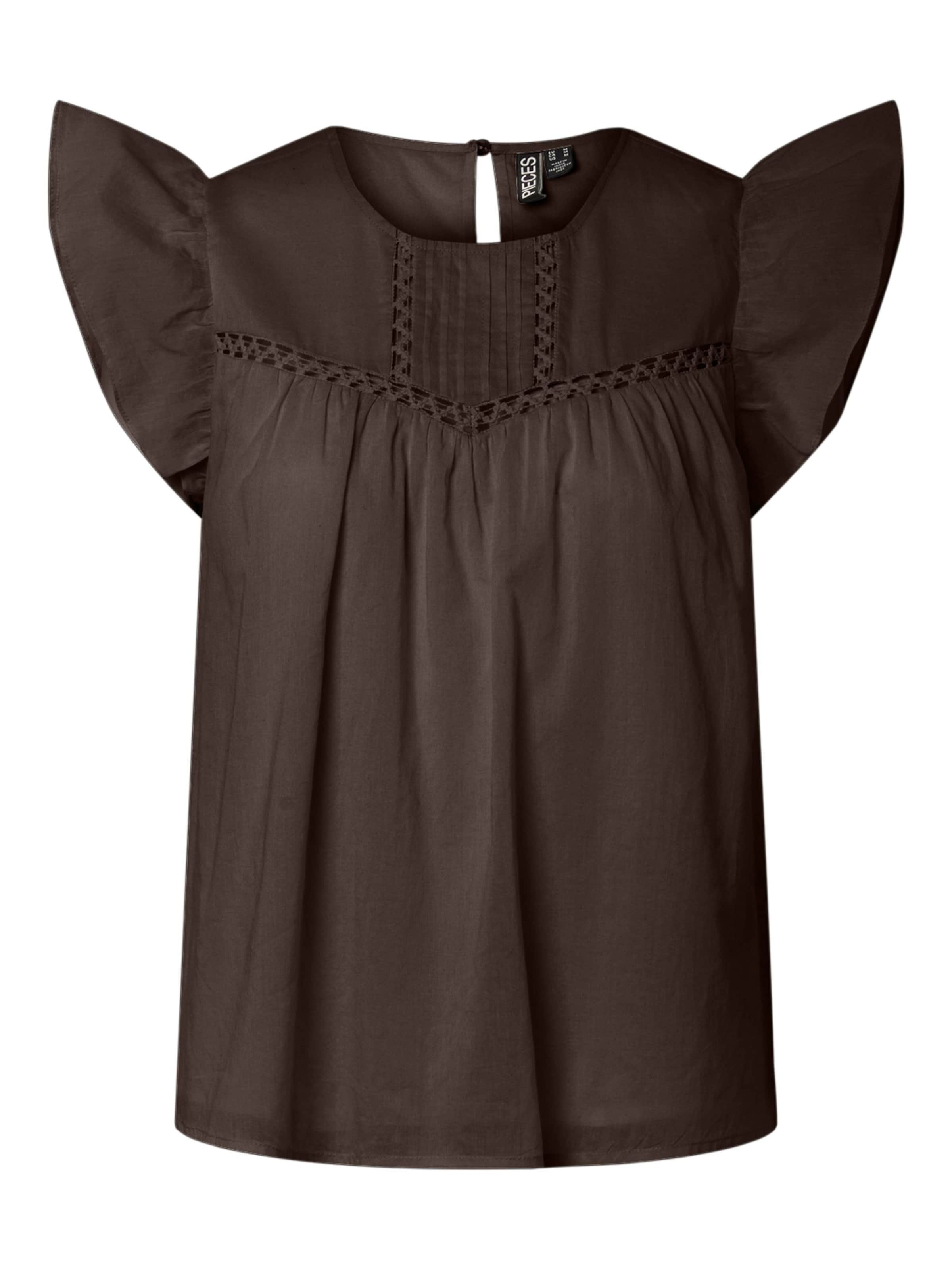 PIECES T-shirt 'PCAstrid' en marron, Vue avec produit