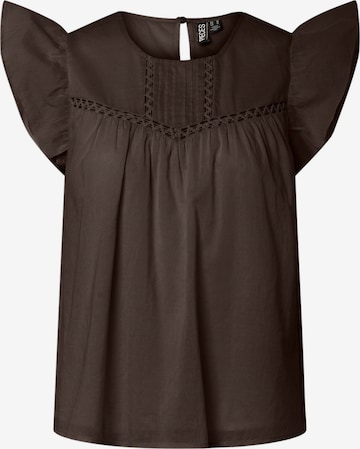 T-shirt 'PCAstrid' PIECES en marron : devant