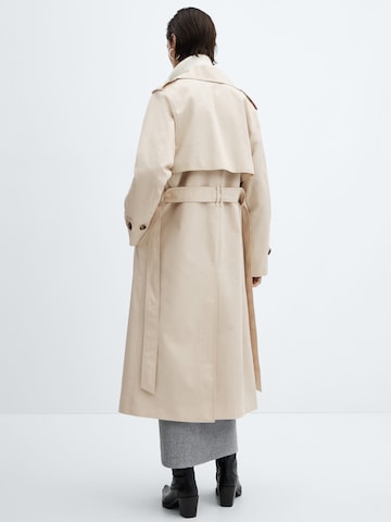 MANGO Between-Seasons Coat 'Angela' in Beige