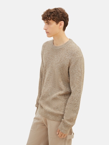 TOM TAILOR DENIM Pullover i beige