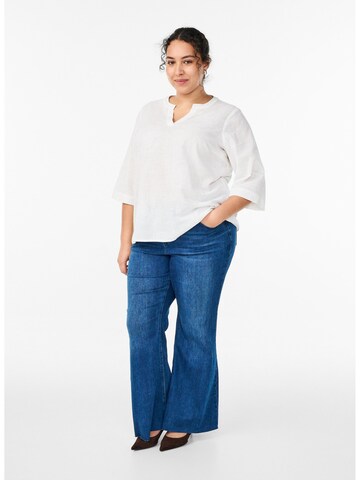 Camicia da donna 'Cananna' di Zizzi in bianco