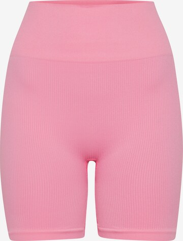 The Jogg Concept Skinny Sportbroek in Roze: voorkant