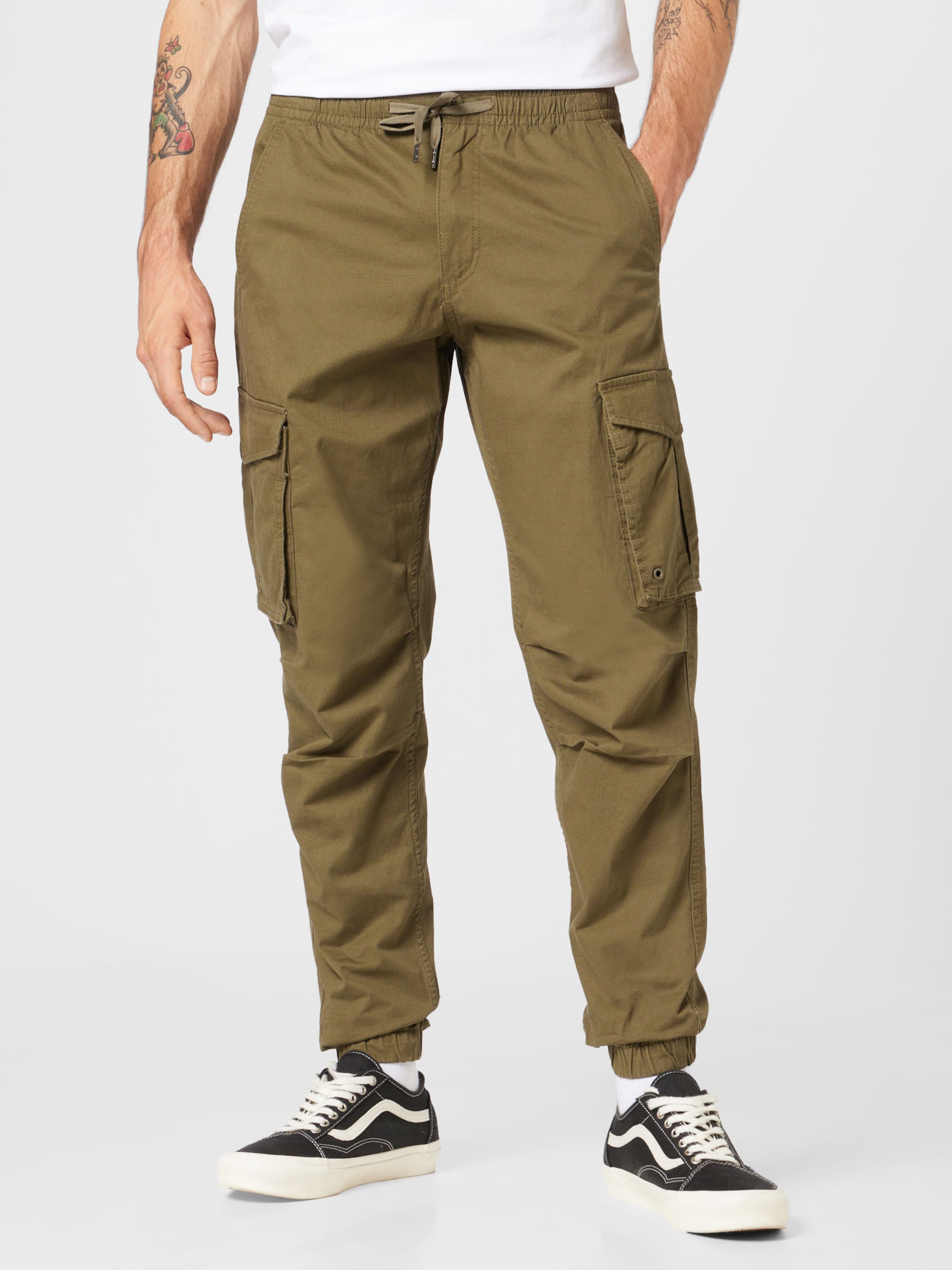 パンツ [JUNGDO] CUT OUT STRING CAGO PANTS D.HYGEN - Non-ply Yarn Lined Drop Crotch Cargo Wide Jogger