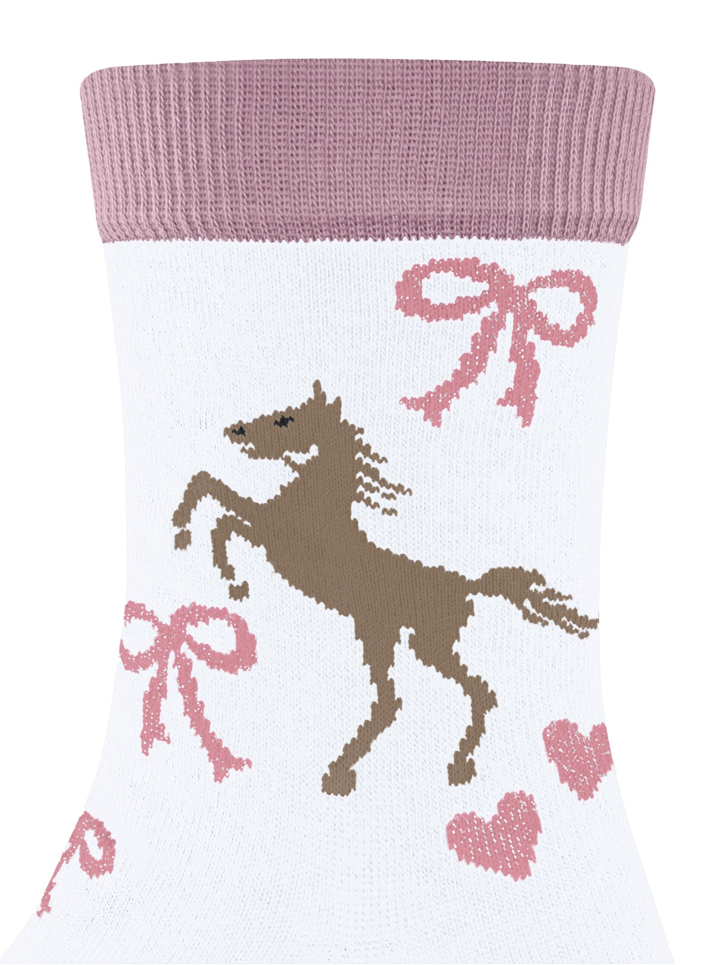 FALKE Socks 'Western Horses' in White