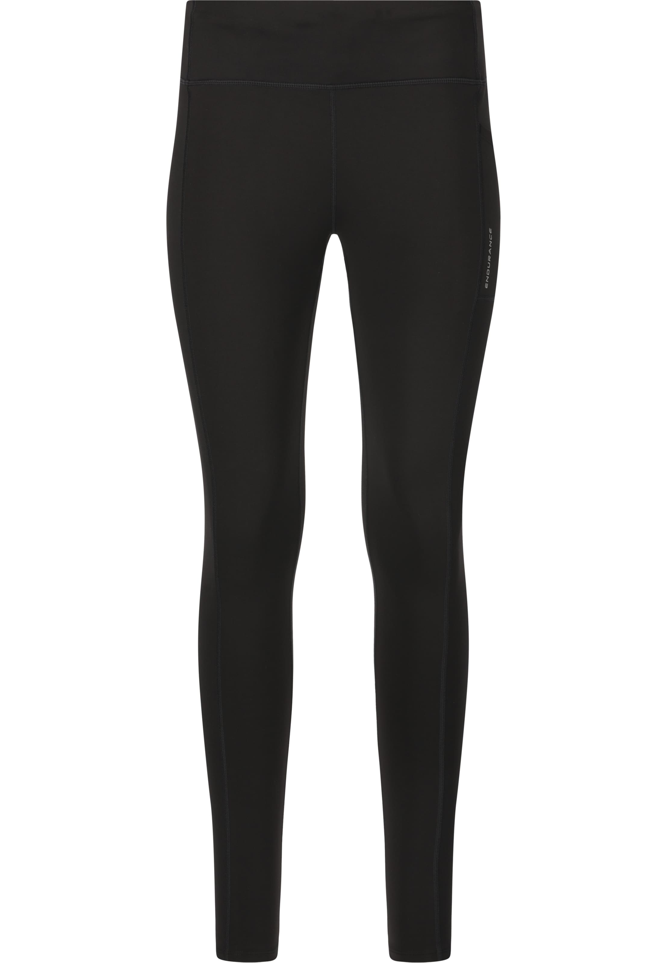 ENDURANCE Skinny Sporthose 'Strong Windblock-Tights' in Schwarz: Vorderseite
