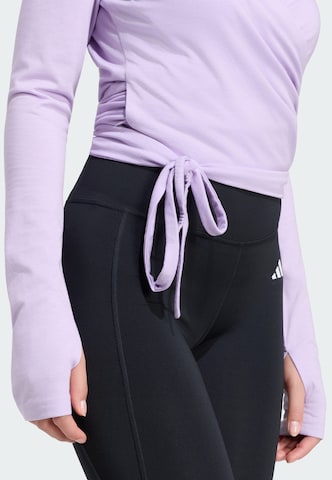 ADIDAS PERFORMANCE - Camisa funcionais 'Studio' em roxo