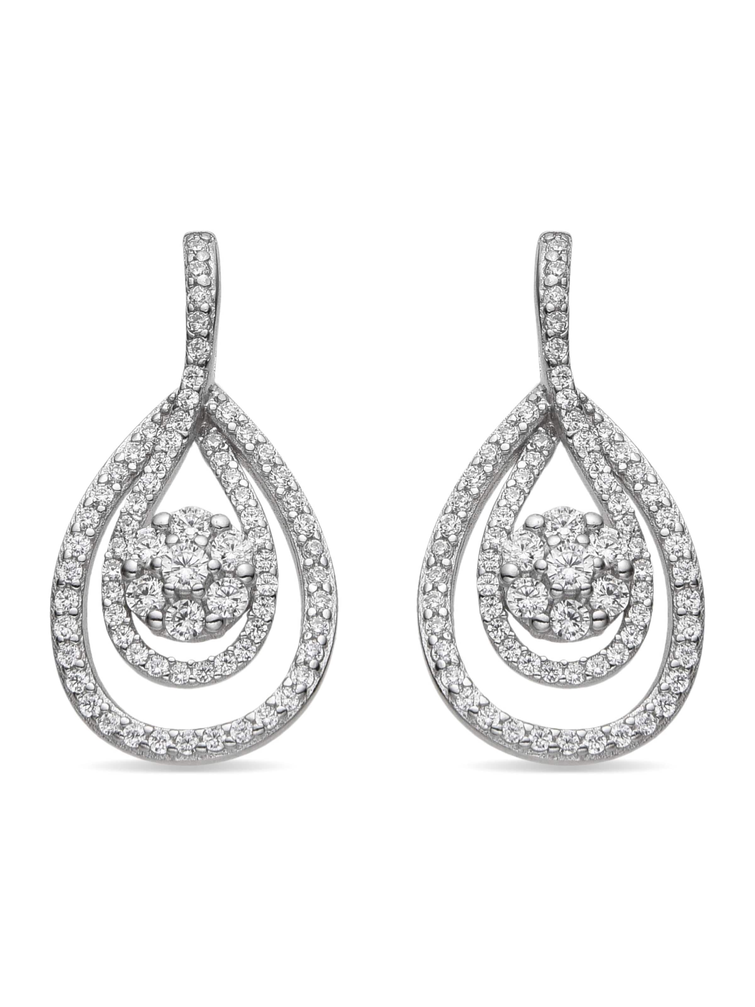 Luxenter - Pendientes 'Isloth' en plata: frente