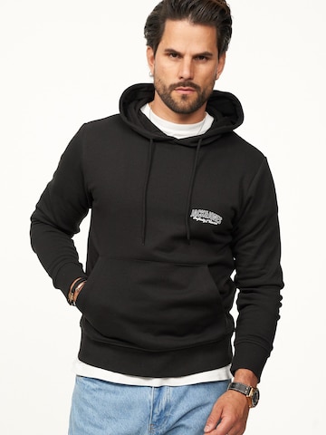JACK JONES Sweatshirt 'JJINFINITYHOOD' in Black