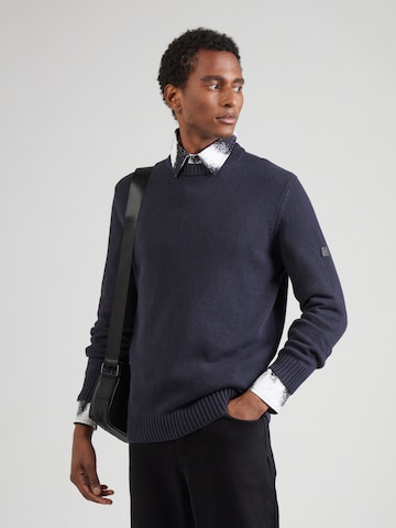 Pull-over 'Thorstein' Bruun & Stengade en bleu : devant