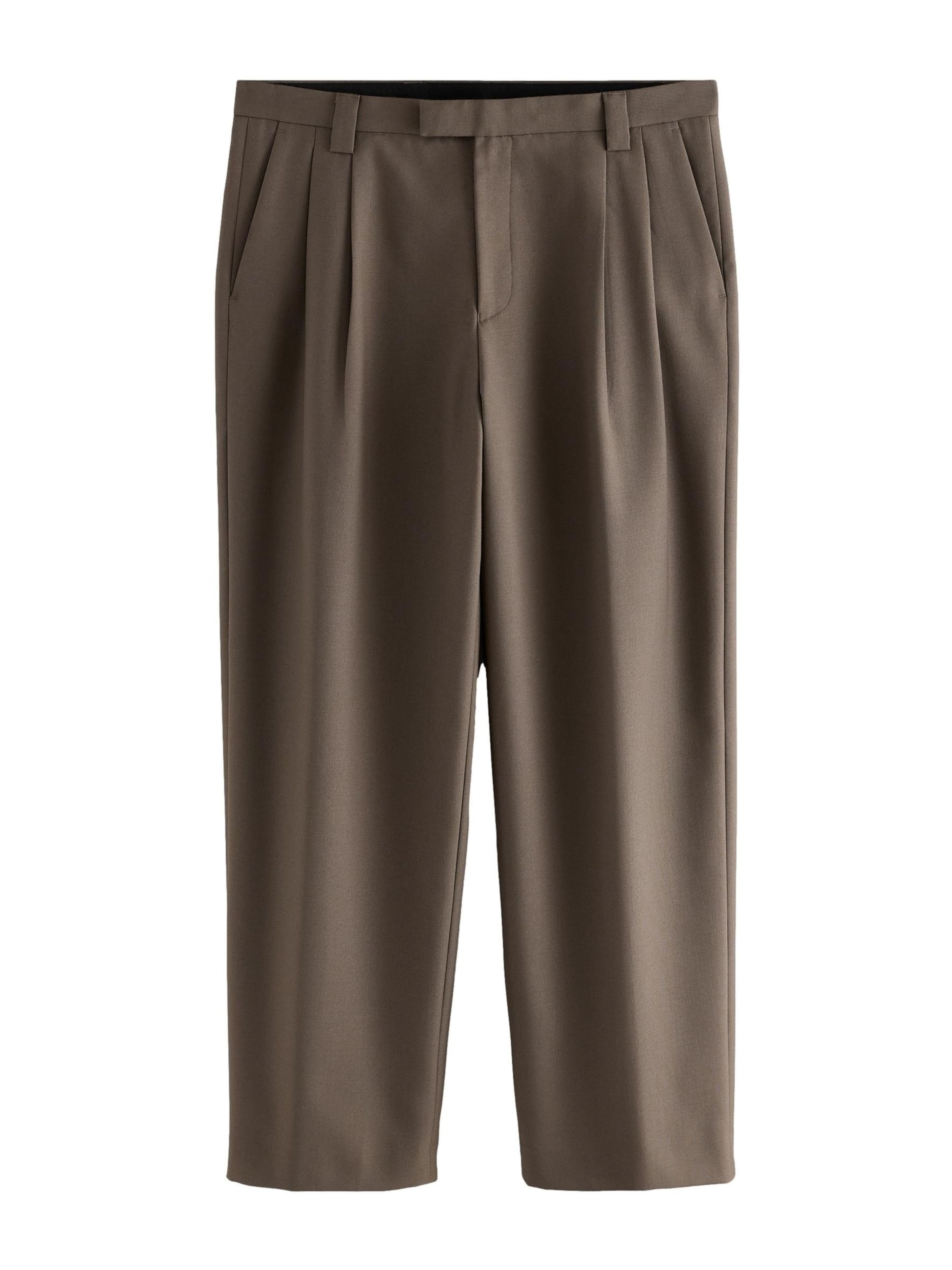 Loosefit Pantaloni con piega frontale 'N.Premium' di Next in beige: frontale
