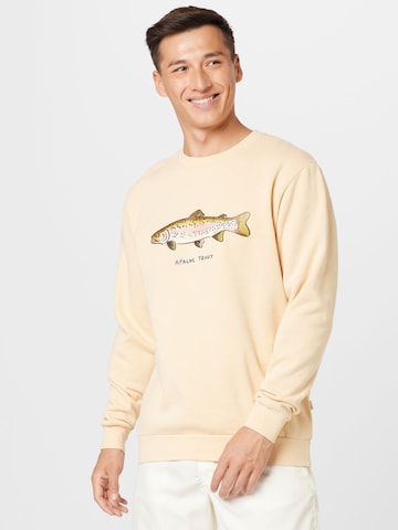 Shiwi Sweatshirt 'Go Fish' in Beige: voorkant