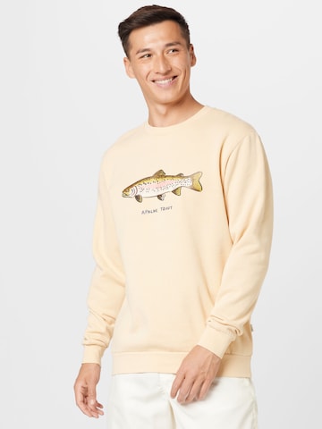 Shiwi - Sudadera 'Go Fish' en beige: frente