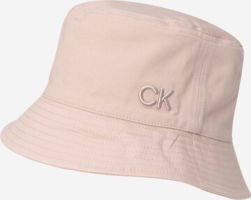 Calvin Klein Hat in Beige: front