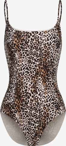 Maillot de bain 'Square Neck Soft Sculpt Swimsuit' cfab (formerly creamy fabrics) en marron : devant