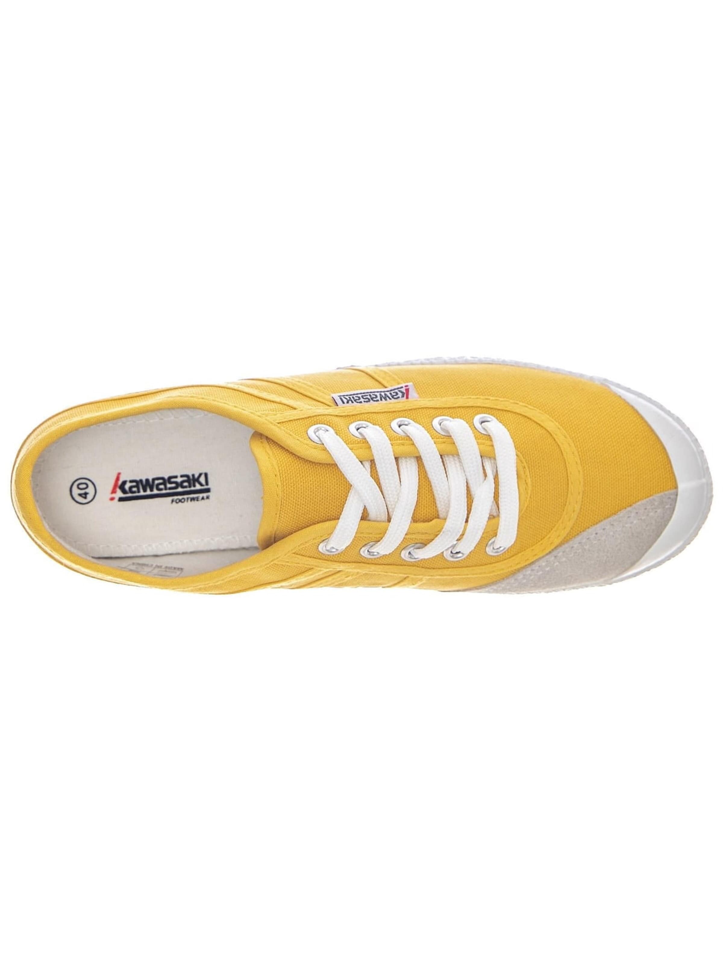 Sneaker bassa di KAWASAKI in giallo