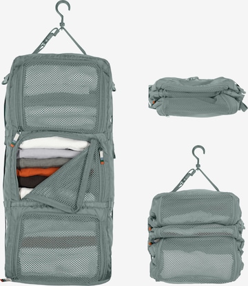 TRAVEL DUDE Matkakassi 'Hanging Packing Cube mit Kompression, Hängende Packwürfel für Rucksack und Koffer, Reise Regal in Schwarz' värissä hopea: etupuoli