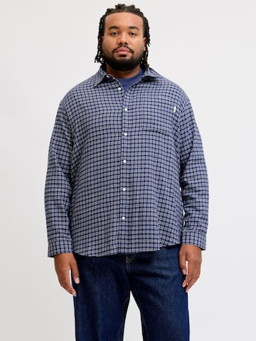 Coupe regular Chemise Jack & Jones Plus en bleu : devant