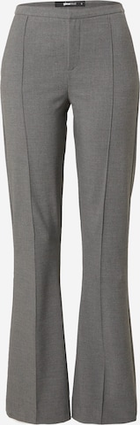 évasé Pantalon Gina Tricot en gris : devant