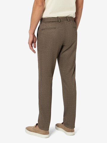 Coupe slim Pantalon 'SEGESTA' BENVENUTO en marron