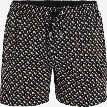 BOSS Black Board Shorts 'Manu' in Black: front