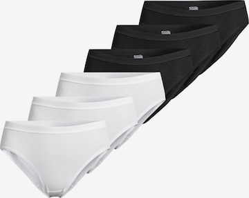 CON-TA Slip 'Feinripp' in Zwart: voorkant