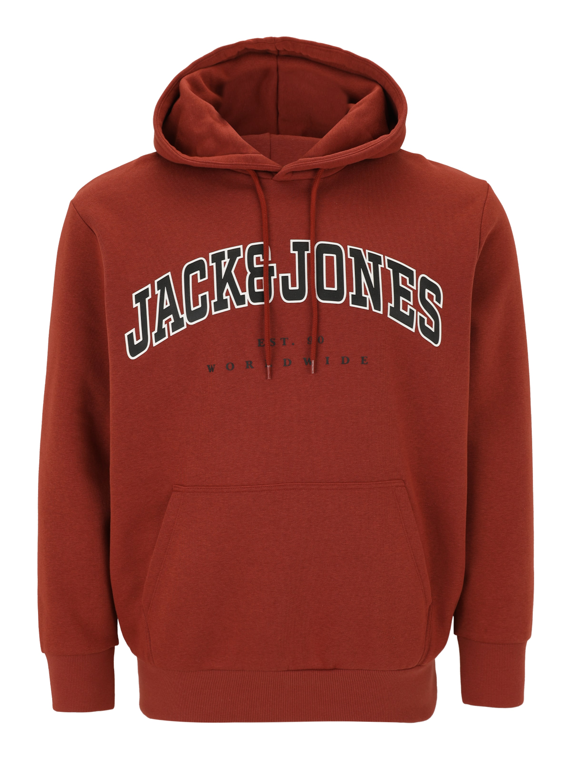 Jack & Jones Plus Sweatshirt 'JJECaleb' in Brown: front