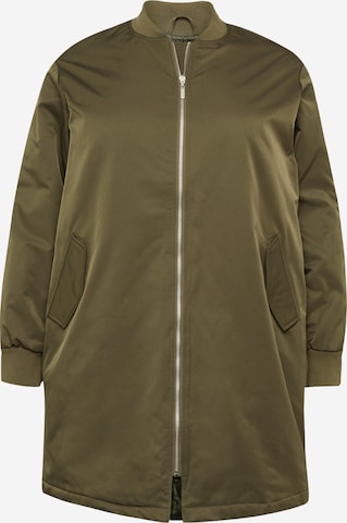 ABOUT YOU Curvy Between-Season Jacket 'Meike' in Green: front