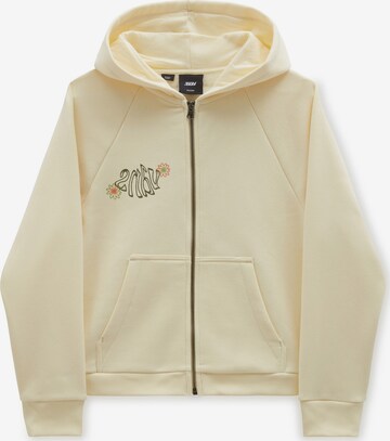 Veste de survêtement VANS en beige : devant