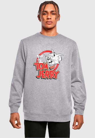 ABSOLUTE CULT Sweatshirt 'Tom And Jerry' in Grijs: voorkant