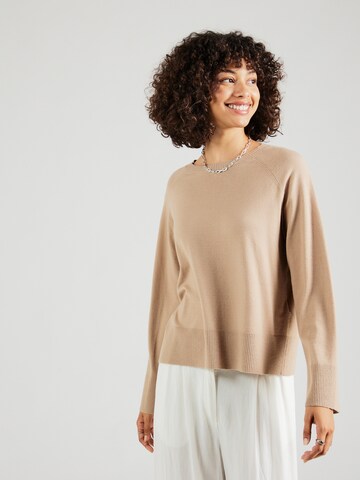 PIECES Pullover 'PCSIA' in Braun: Vorderseite