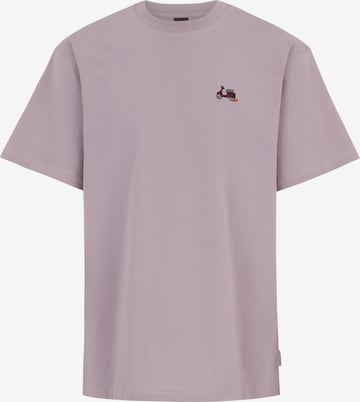 Iriedaily T-Shirt 'I Scooter' in Lila: Vorderseite