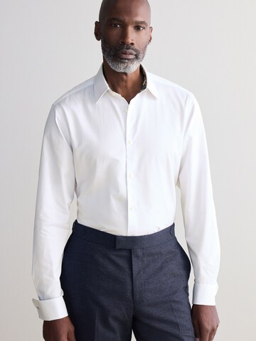 Next Regular fit Button Up Shirt in White: front