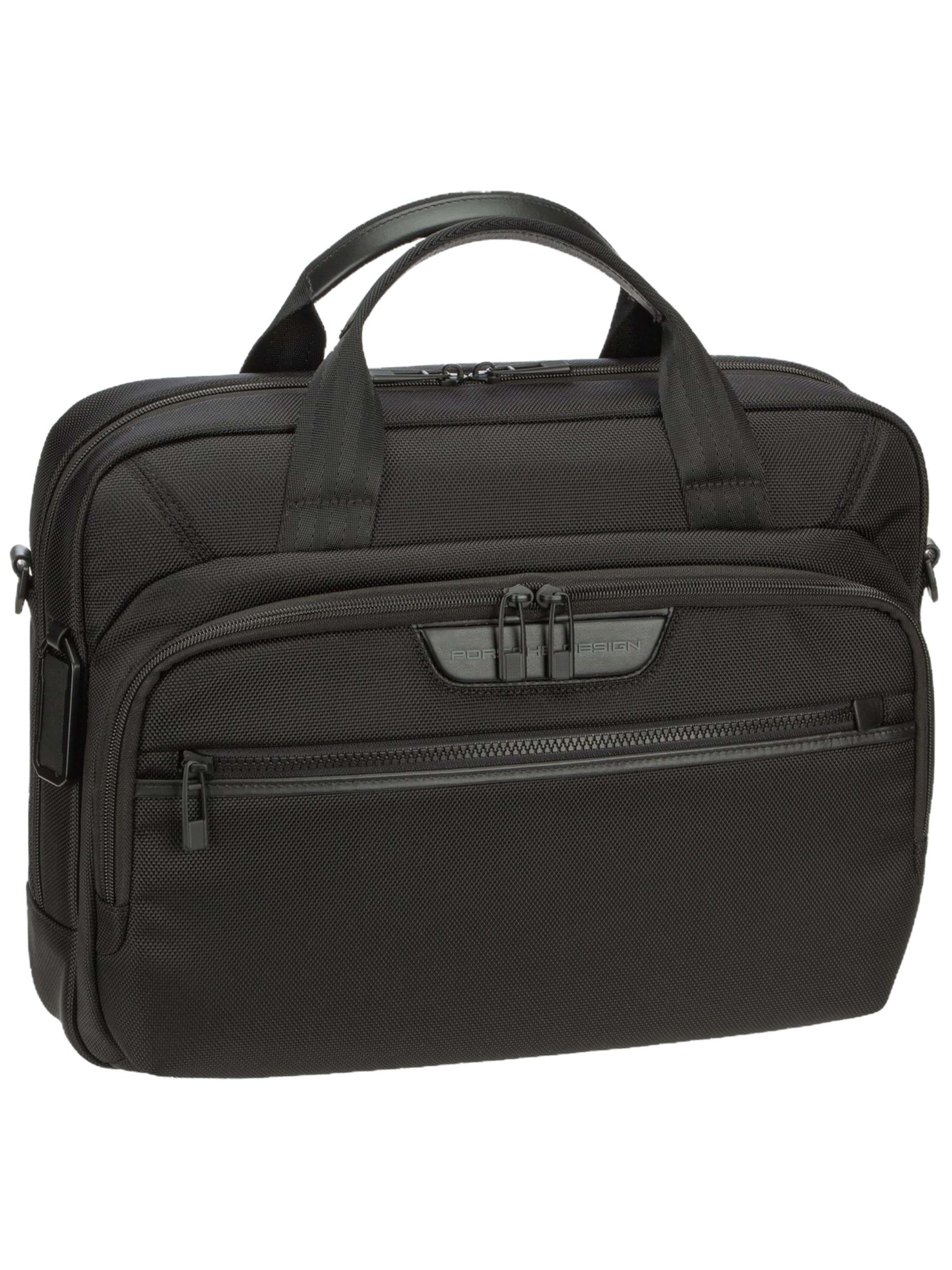 Porsche Design Aktentasche ' Roadster Nylon ' in Schwarz: Vorderseite