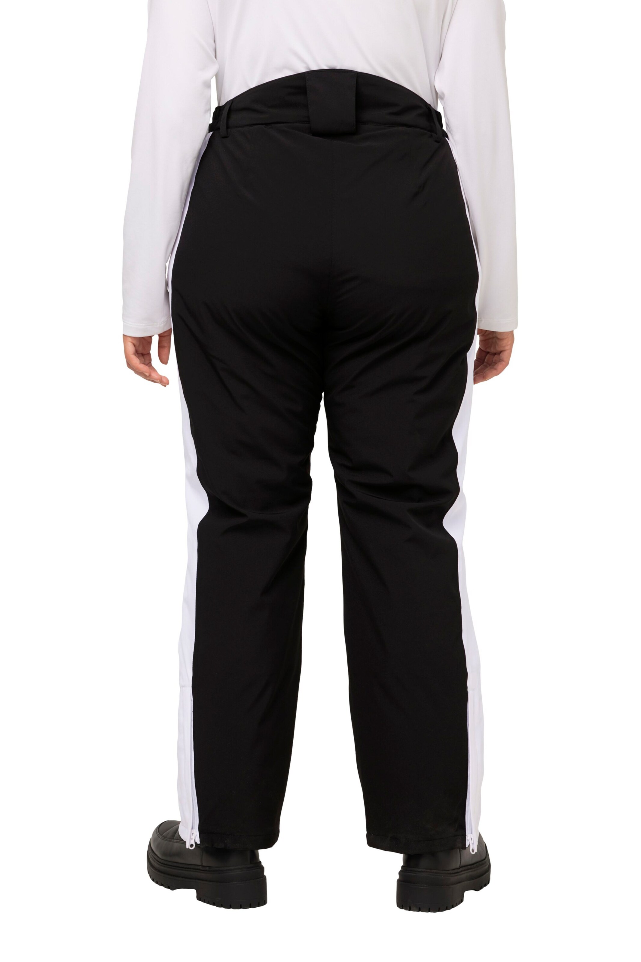 Ulla Popken Regular Funktionshose in Schwarz