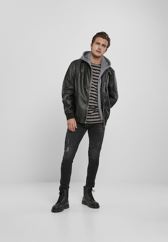 Urban Classics Between-Season Jacket in Black