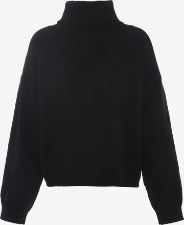 Pullover di faina in nero