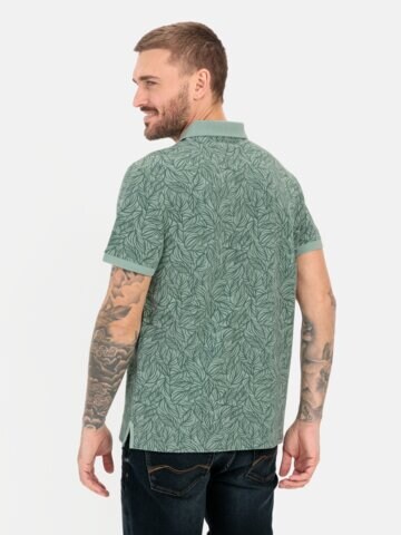 CAMEL ACTIVE Poloshirt 'Palme' in Grün