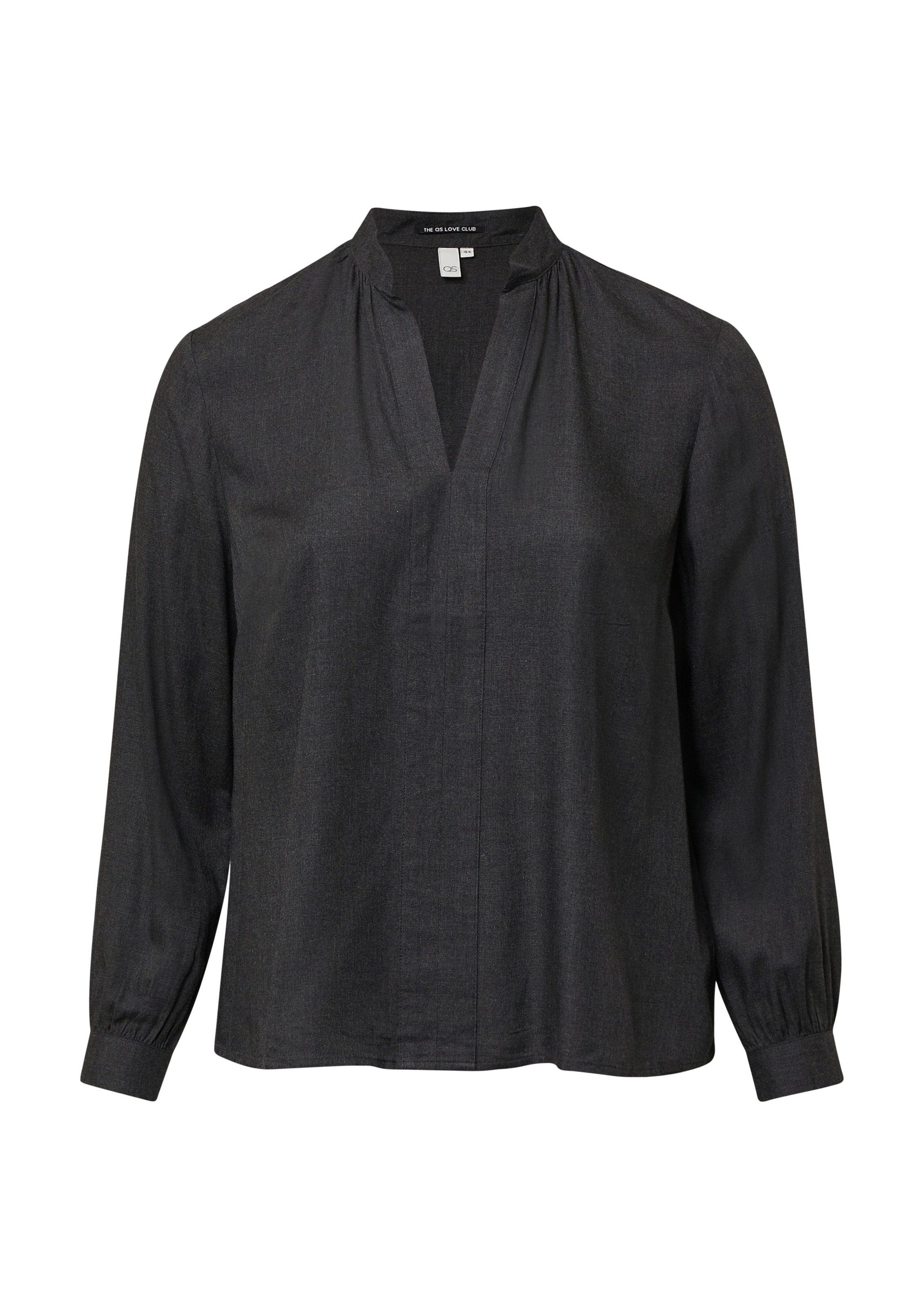 Chemisier QS en noir : devant