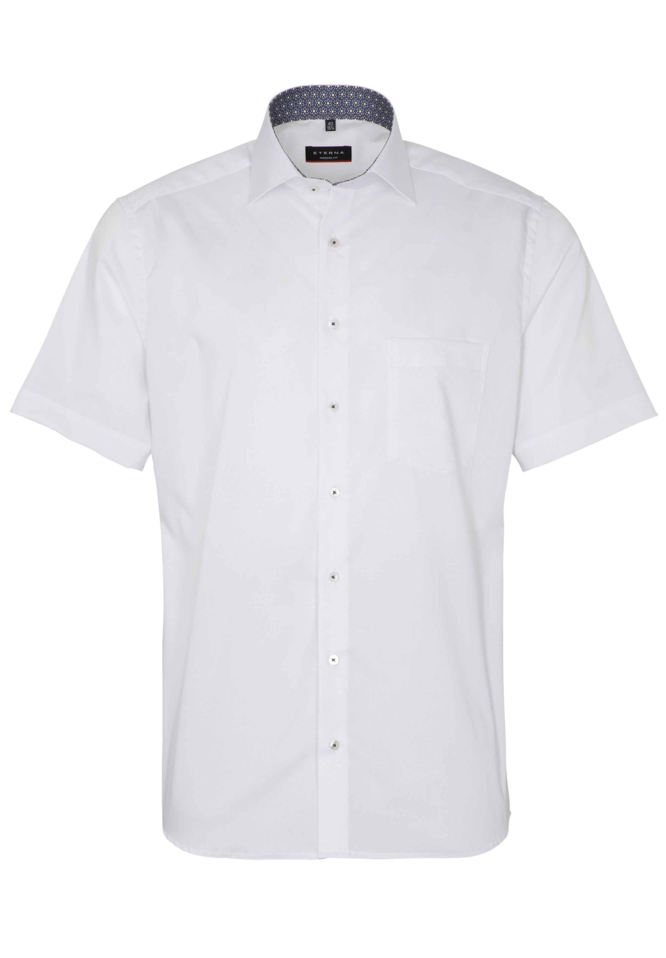 Männer Große Größen ETERNA Hemd in Weiß - QM01458