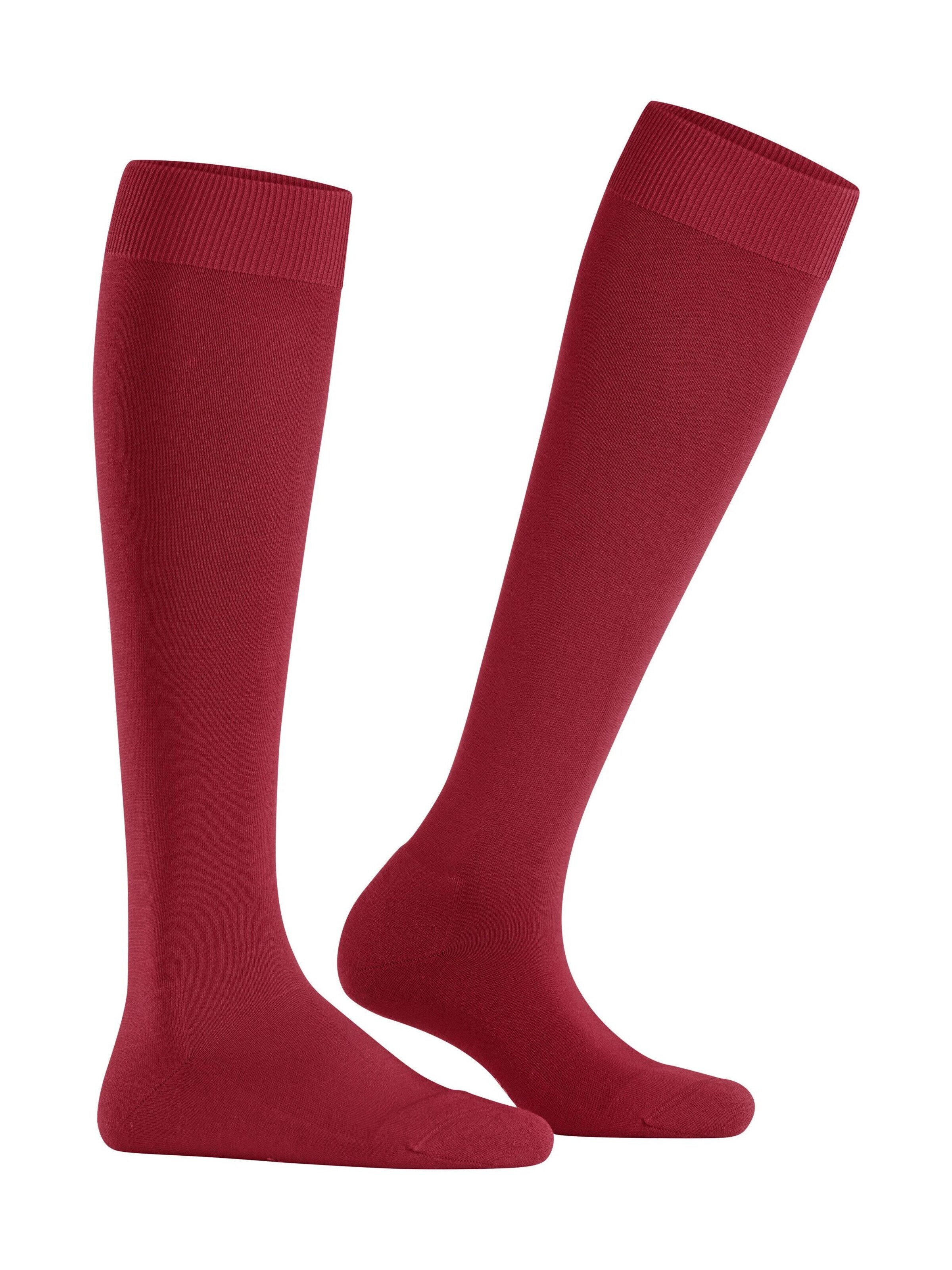 FALKE Kniestrümpfe 'ClimaWool'‌‌‌‌‌‌ in Rot