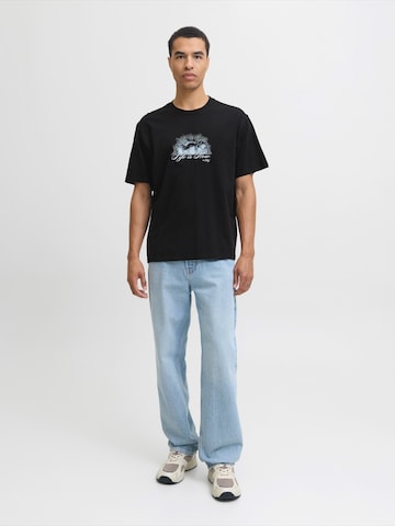 JACK & JONES - Camisa 'JORWINGED GALLERY' em preto