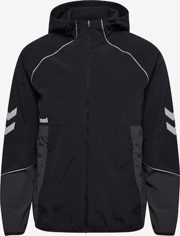 Hummel Sportsweatshirt in Zwart: voorkant
