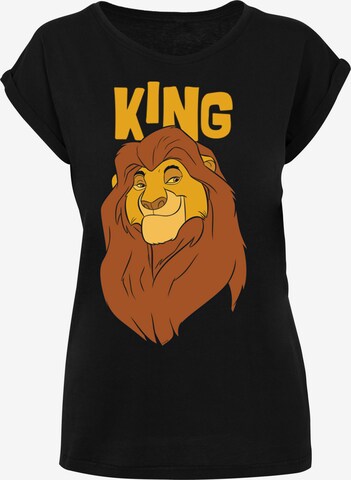 F4NT4STIC Shirt 'Disney The König der Löwen Mufasa King' in Black: front