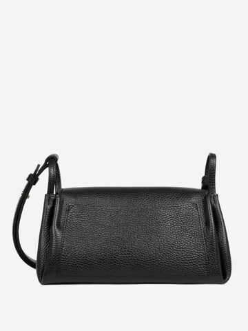 Sac à bandoulière 'Lancaster Sac trotteur A rabat aimanté M Accordéon Double Noir - In - Nude' LANCASTER Paris en noir