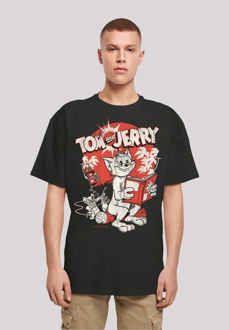 T-Shirt 'Tom And Jerry Rocket Prank' F4NT4STIC en noir : devant