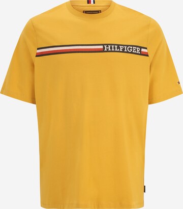 Tommy Hilfiger Big & Tall - Camisa em amarelo: frente