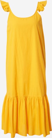 ICHI Summer Dress in Yellow: front