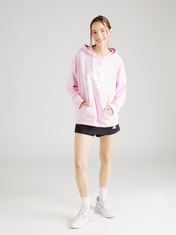 Felpa sportiva 'Essentials Big Logo French Terry' di ADIDAS SPORTSWEAR in rosa