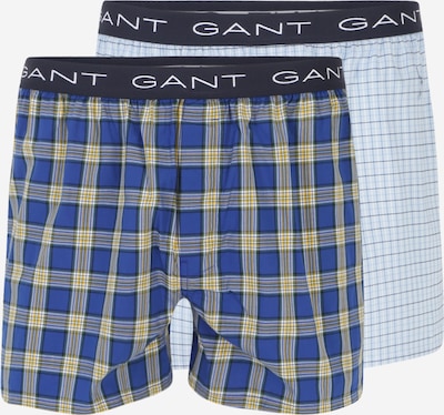 GANT Boxershorts in de kleur Blauw / Lichtblauw / Geel / Zwart, Productweergave